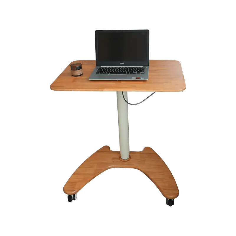 SK06-01 Natural Wood Style Pneumatisk Høydejusterbart skrivebord