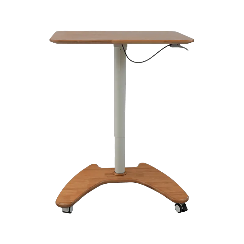 SK06-01 Natural Wood Style Pneumatisk Høydejusterbart skrivebord