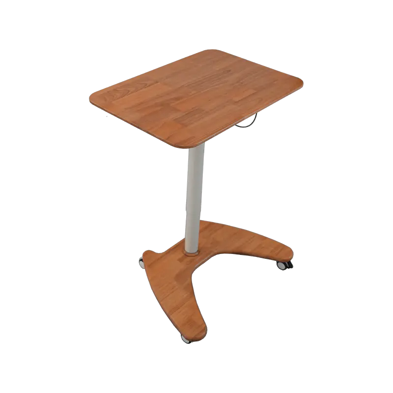SK06-01 Natural Wood Style Pneumatisk Høydejusterbart skrivebord