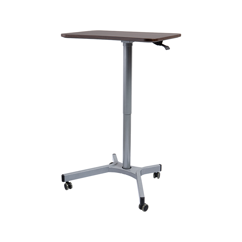 TH08 (aluminiumsrørsøyle) Pneumatisk høydejusterbart skrivebord