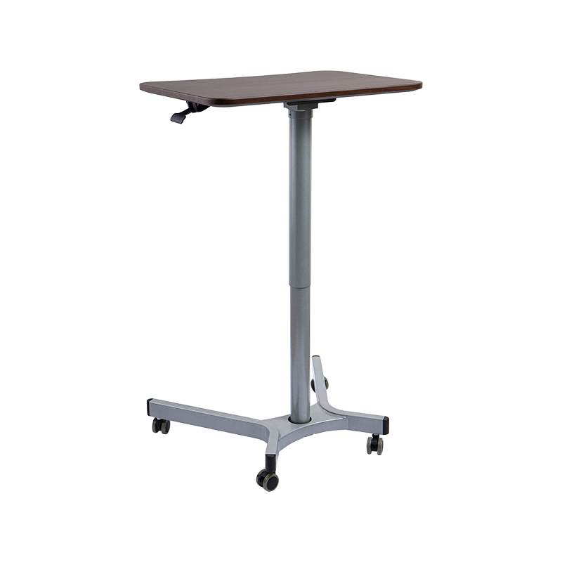 TH08 (aluminiumsrørsøyle) Pneumatisk høydejusterbart skrivebord