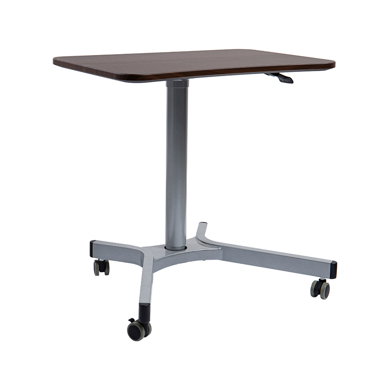 TH08 (aluminiumsrørsøyle) Pneumatisk høydejusterbart skrivebord